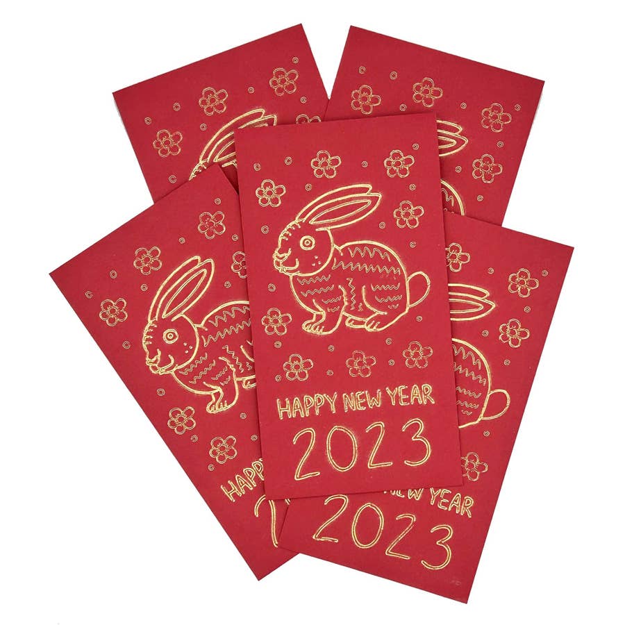 Source 2023 Custom made Luxury Chinese lunar New Year Red Pocket customised  blank money Envelope for money on m.