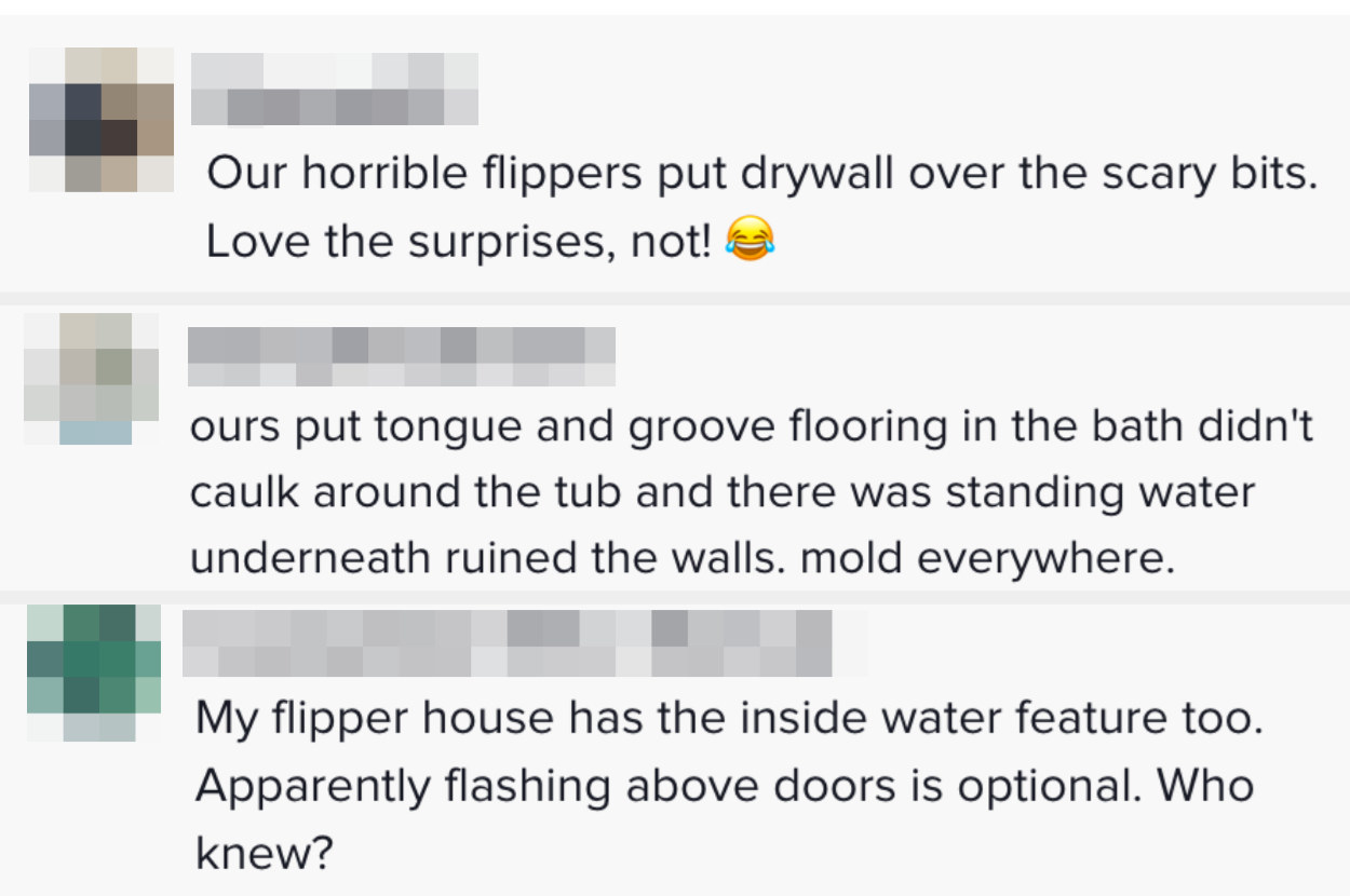 our horrible flippers put drywall over the scary bits