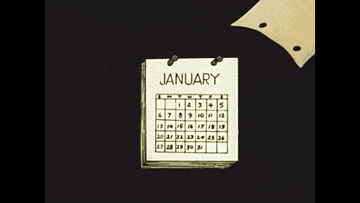 calendar months flying off