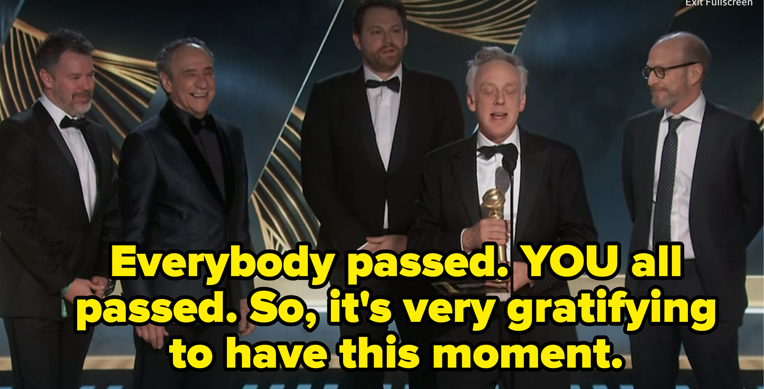 &quot;everybody passed. you all passed. so it&#x27;s very gratifying to have this moment&quot;