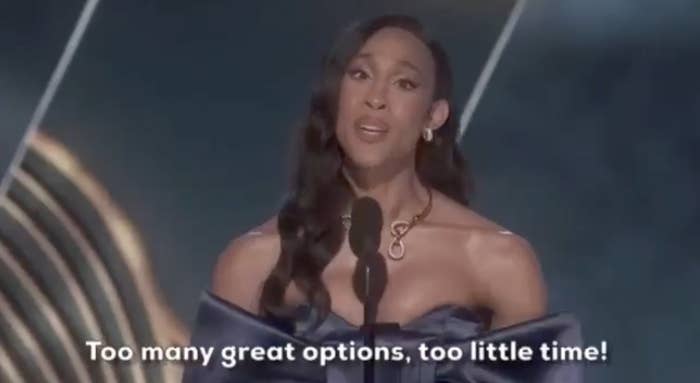 MJ Rodriguez saying, &quot;too many great options, too little time&quot;