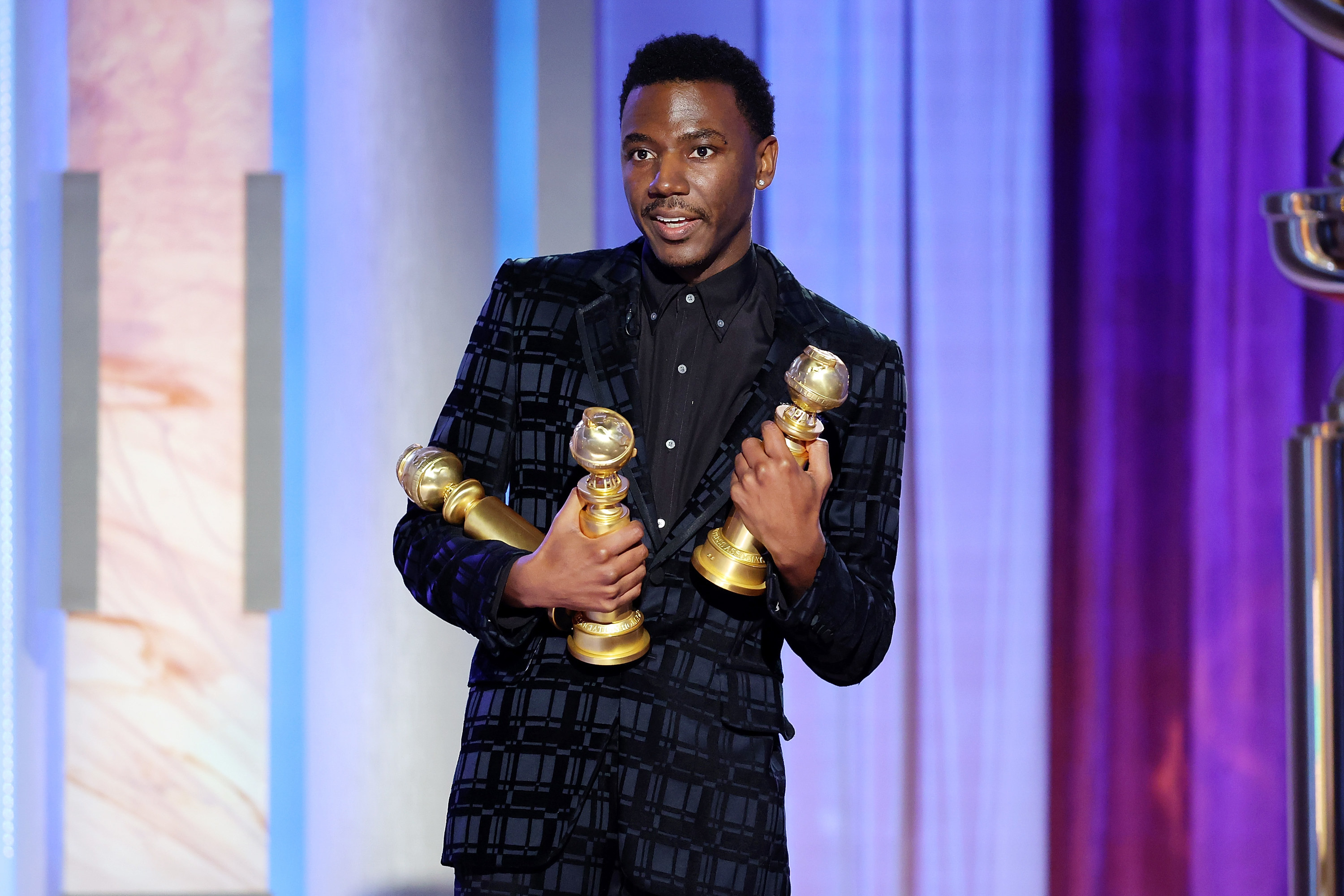 Jerrod Carmichael s Will Smith Joke 2023 Golden Globes - 73