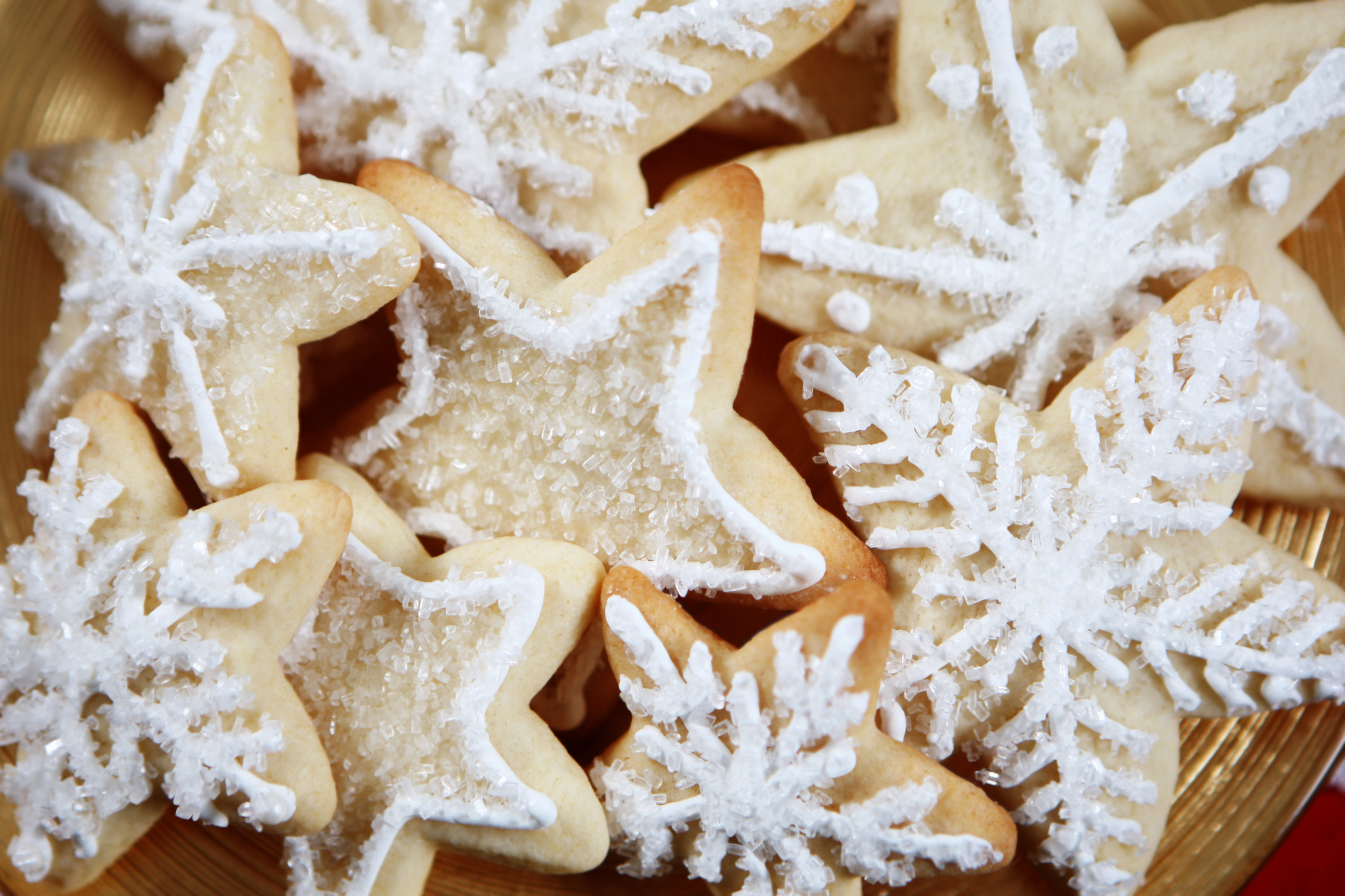 Sugar cookies in star shapes