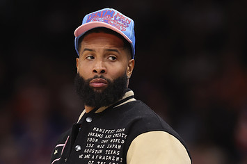 Odell Beckham Jr. attends the NBA game between the Phoenix Suns and the New Orleans Pelicans.