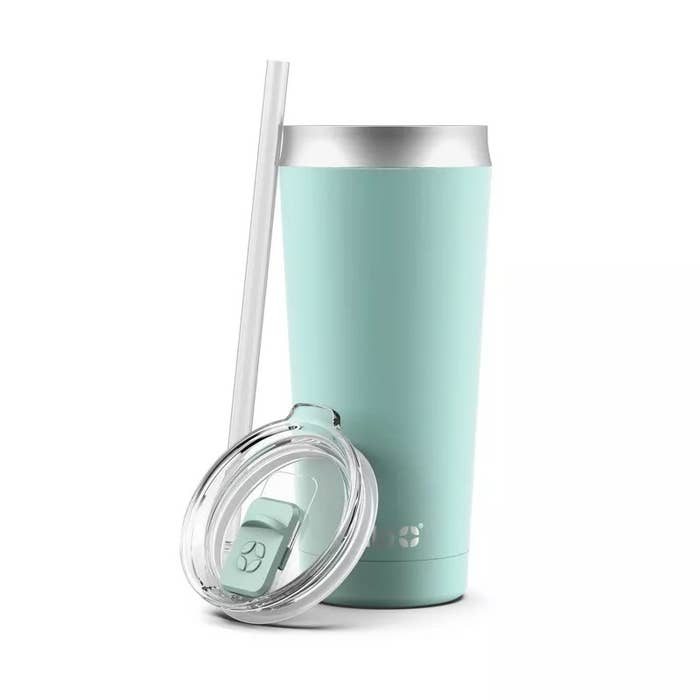 the travel tumbler in the color Mint