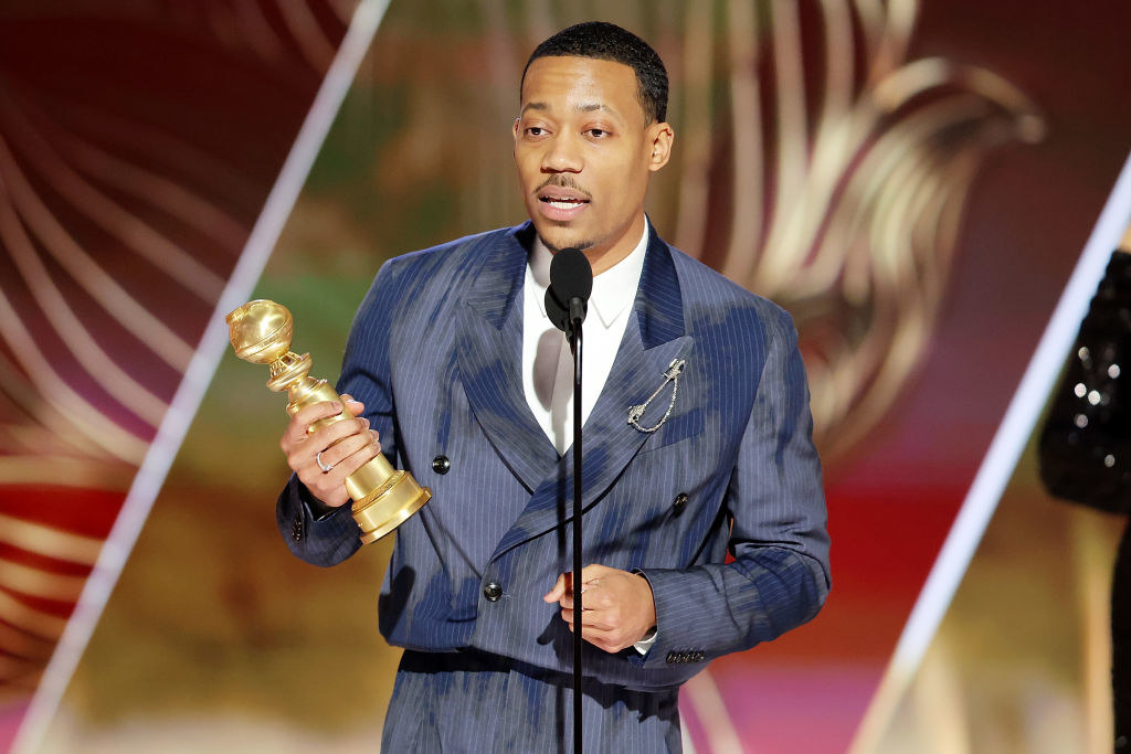 Tyler James Williams accepts the Best Supporting Actor in a Television Series