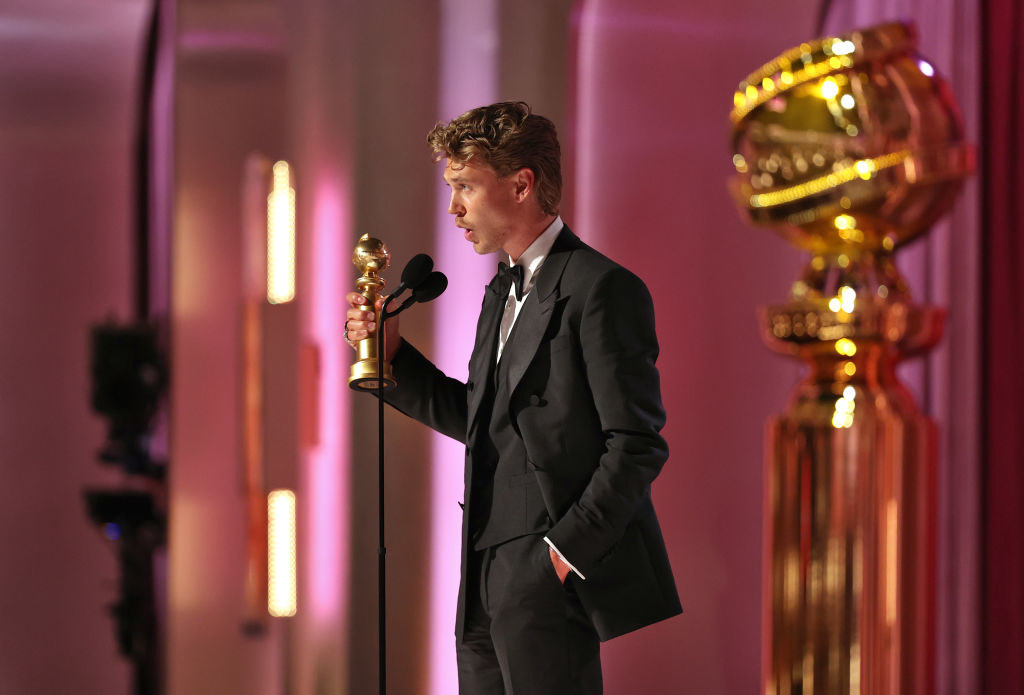 Austin Butler accepts the Best Actor in a Motion Picture