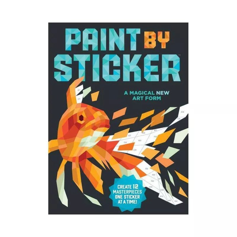 the paint-by-sticker book