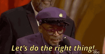 Spike Lee says &quot;Lets do the right thing&quot;