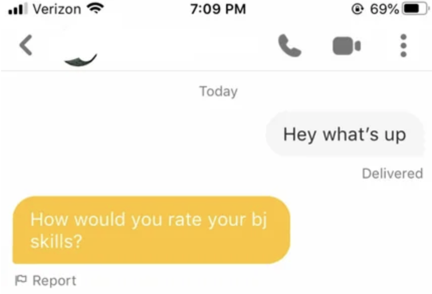 &quot;How would you rate your bj skills?&quot;