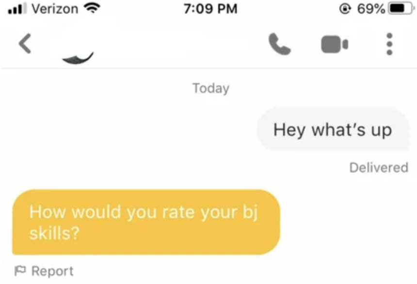 18 Bumble Dating App Screenshots That Are Unromantic - 66