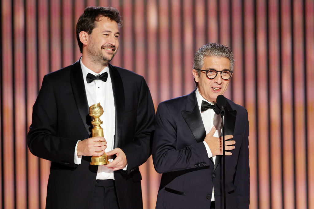 Santiago Mitre and Ricardo Darín accept the Best Non-English Language Film