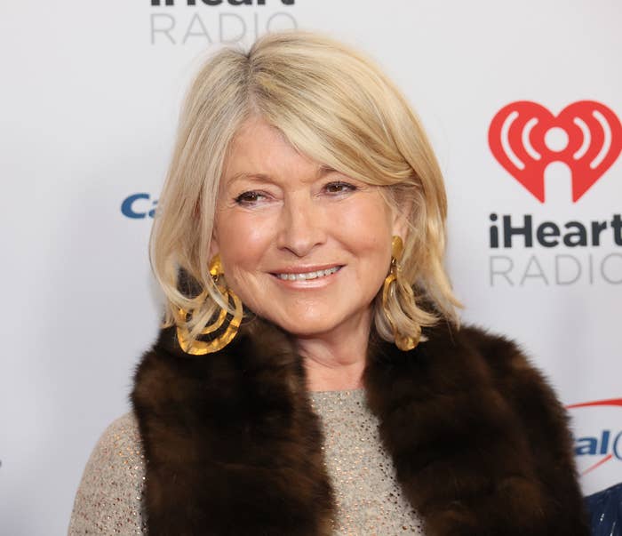 closeup of Martha Stewart