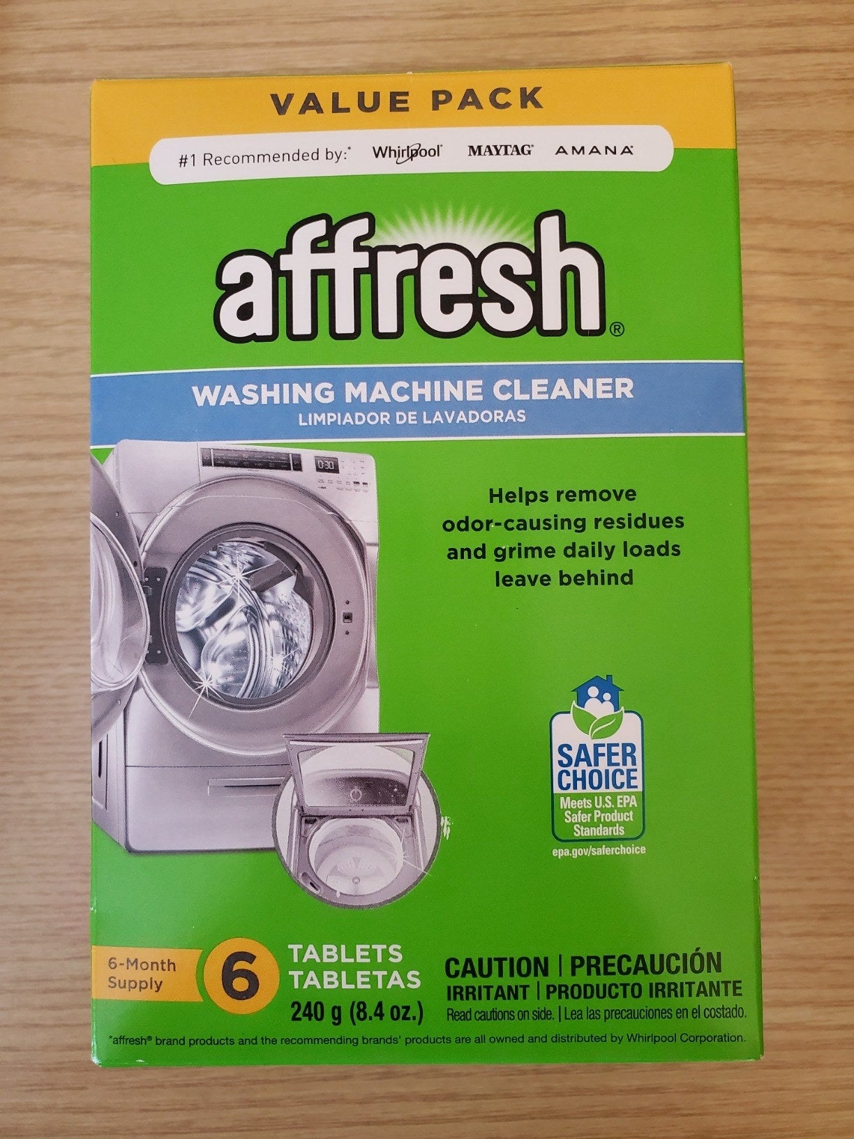 front of affresh box