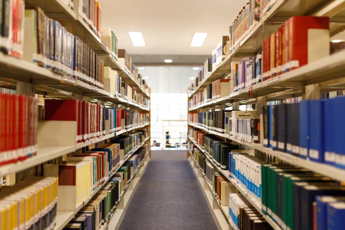 Aisle of books