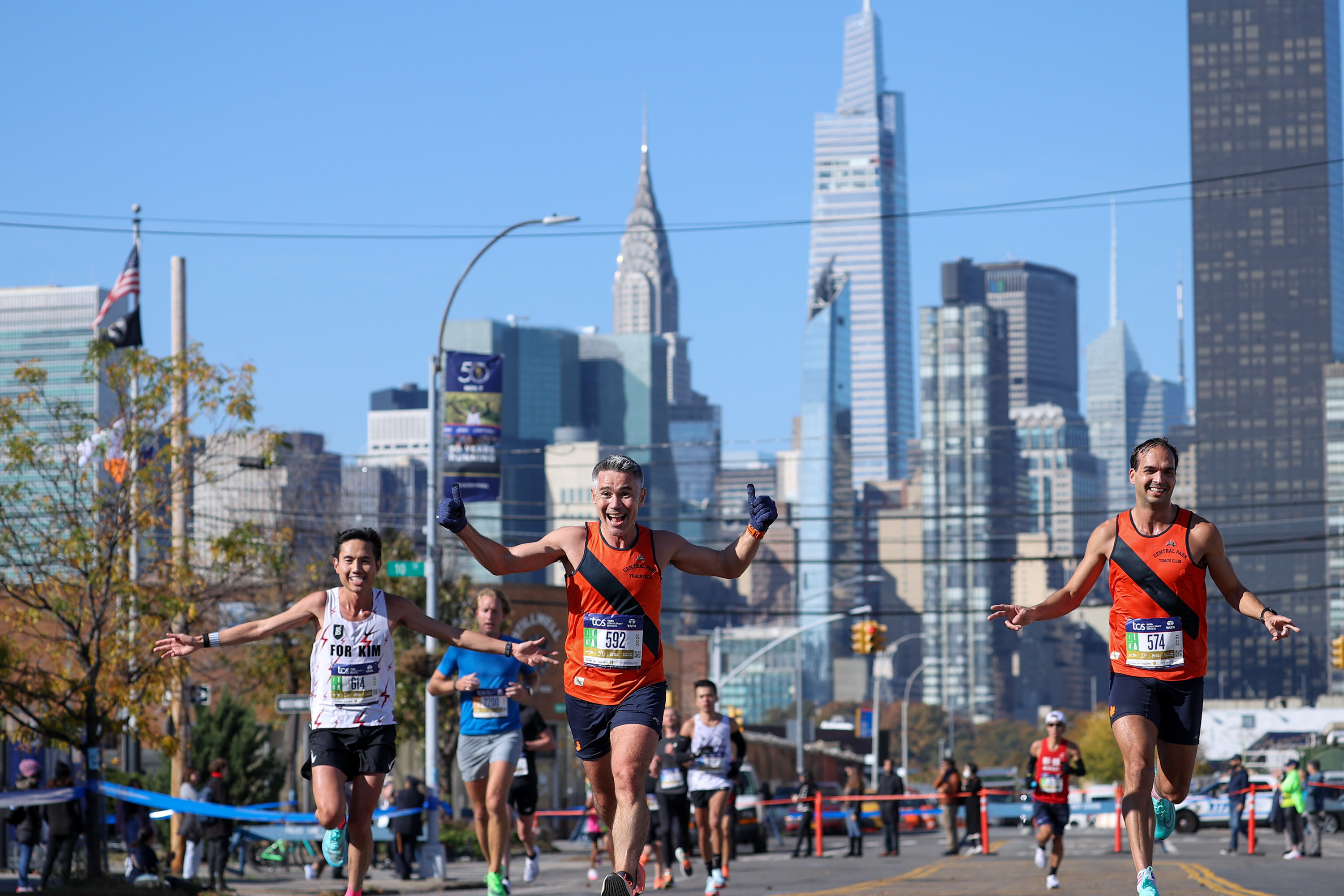 NY Marathon runners