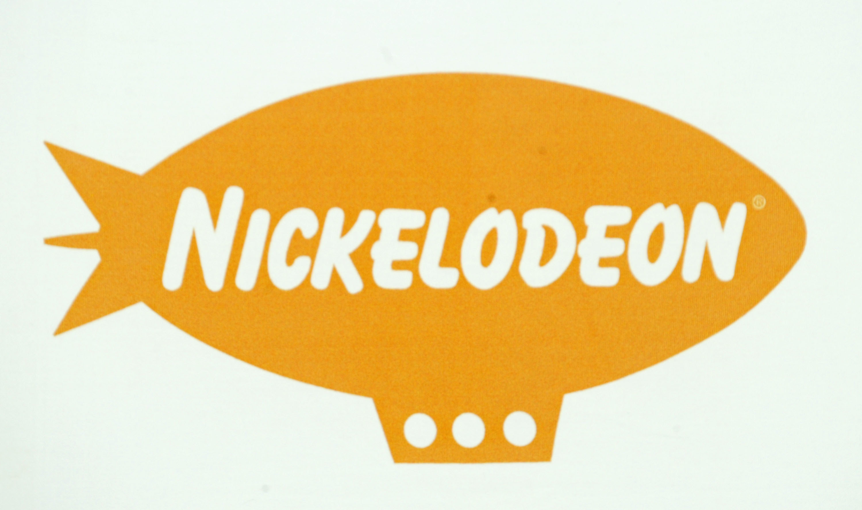 The Nickelodeon logo which is a blimp with Nickelodeon written on it
