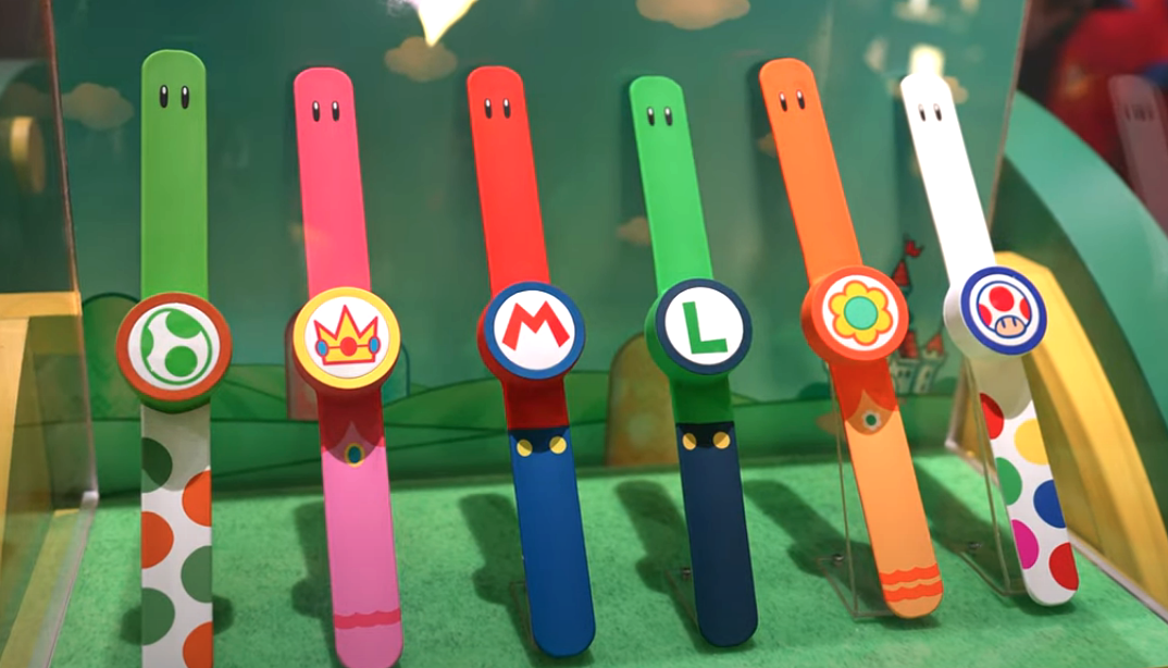 A row of Power-Up Bands in various colors