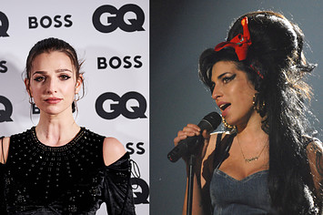 Marisa Abela and Amy Winehouse