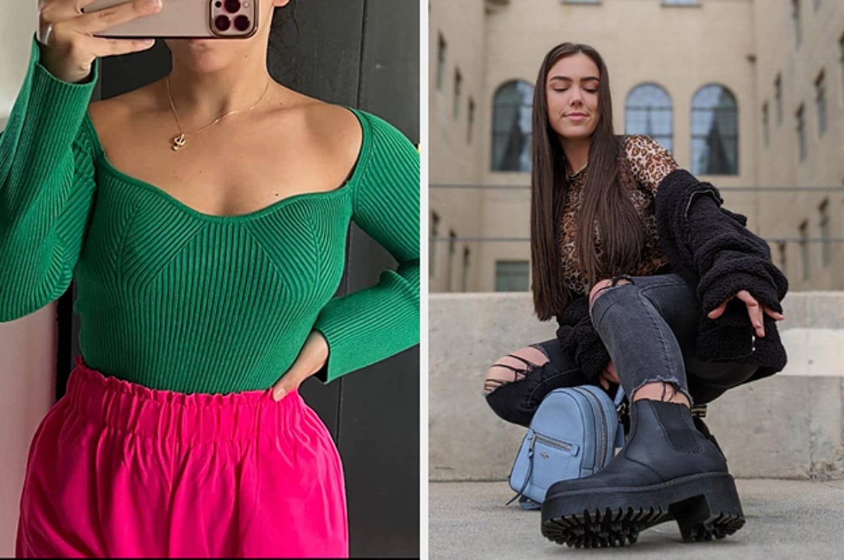 Layer Under a Sweater Dress and Finish With Sock Boots, 27 Looks That Will  Convince You to Wear Leggings Outside the Gym