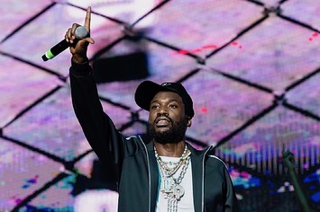 Recording artist Meek Mill performs at The Aretha Franklin Amphitheatre