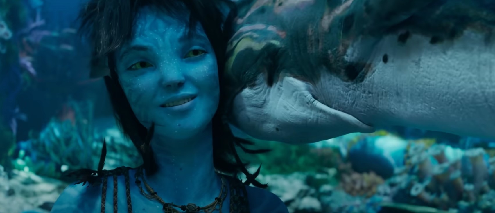Sigourney Weaver&#x27;s character, Kiri, in Avatar 2