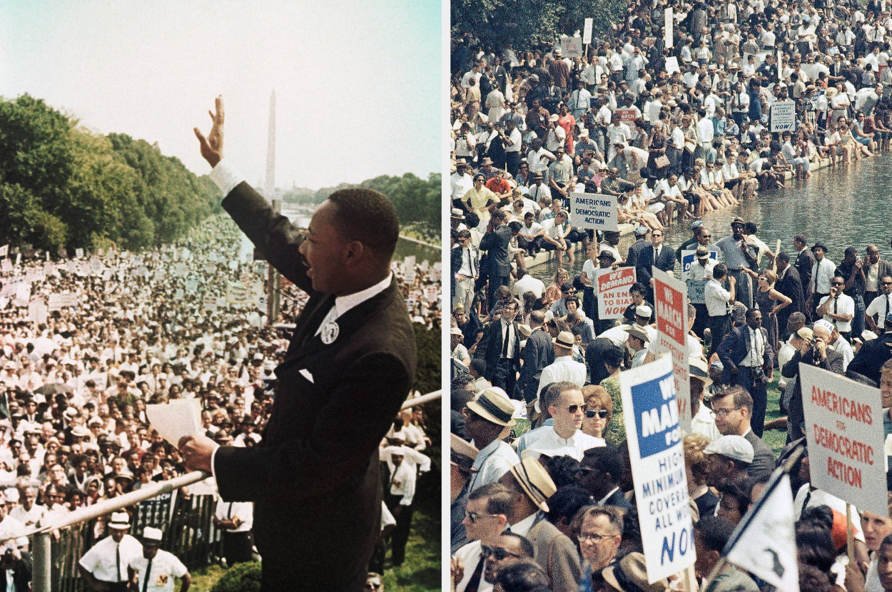 On this day Dr. Martin Luther King Jr gave his famous 'I Have a Dream'  speech.