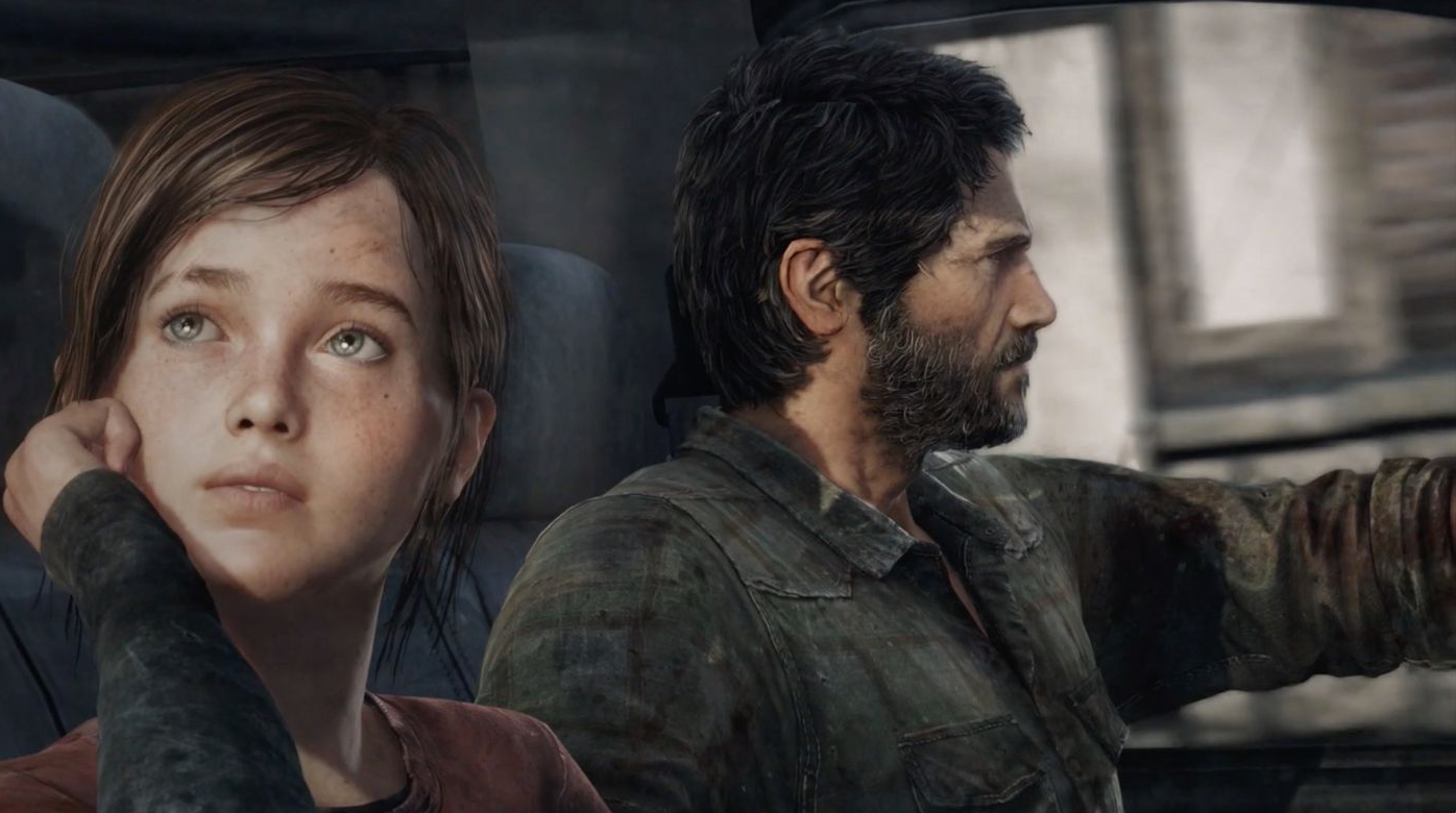 Ellie and Joel from the video game