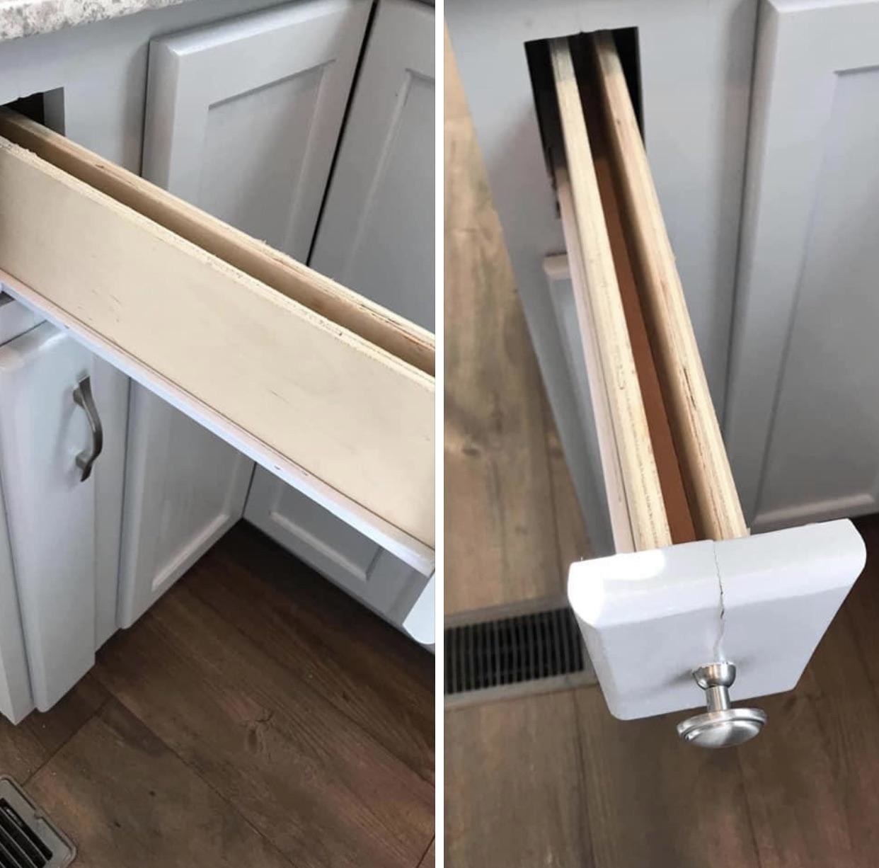 unusably narrow drawer