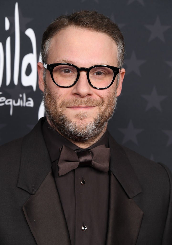 A closeup on Seth Rogen