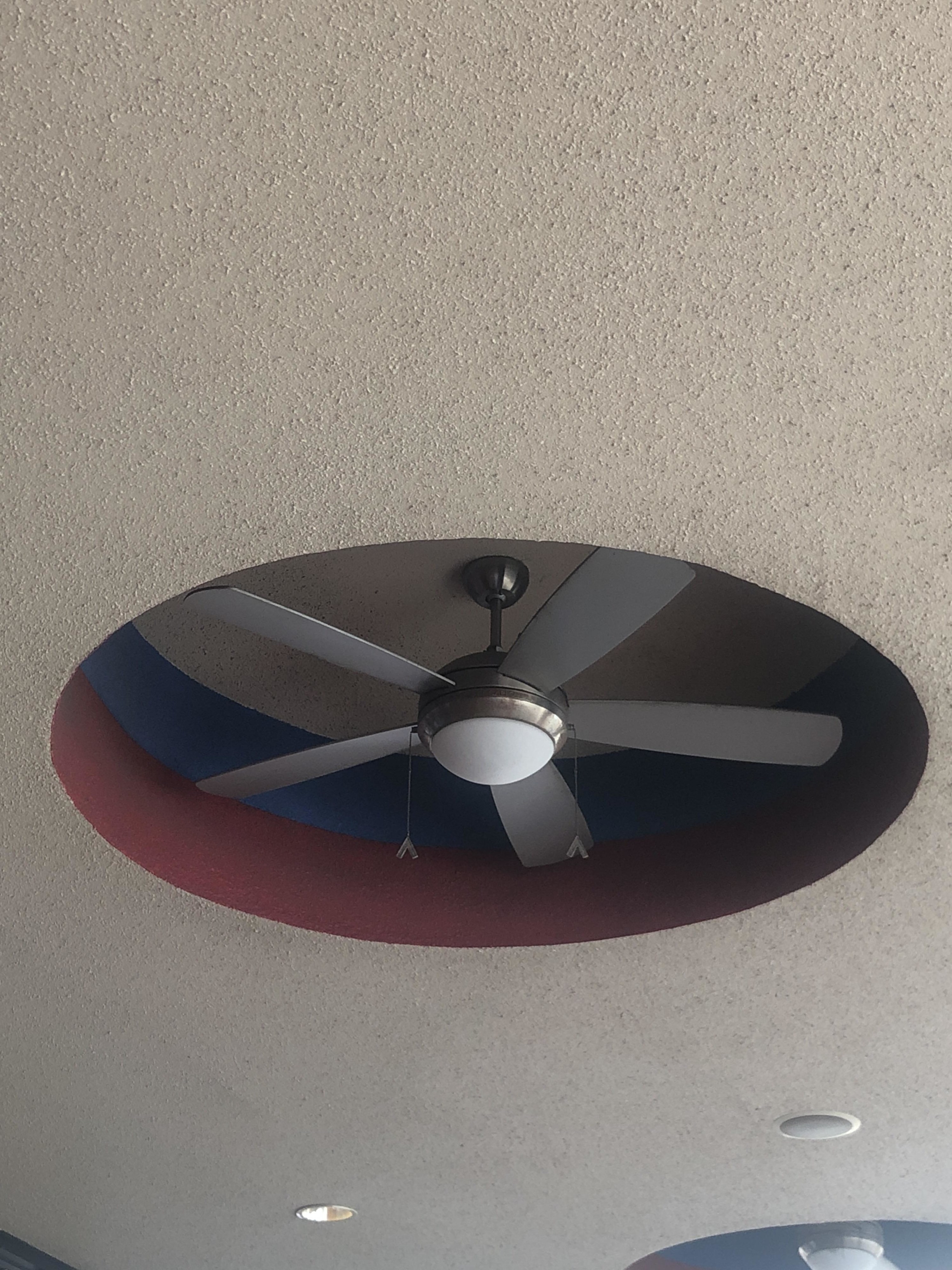 enclosed fan in ceiling
