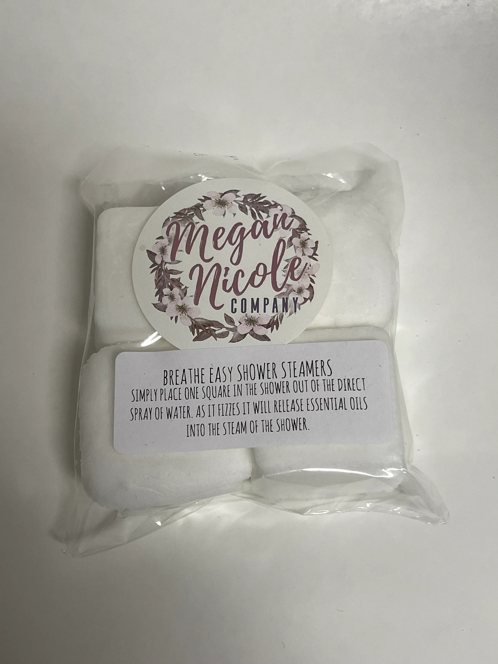 breathe easy shower steamers from megan nicole company