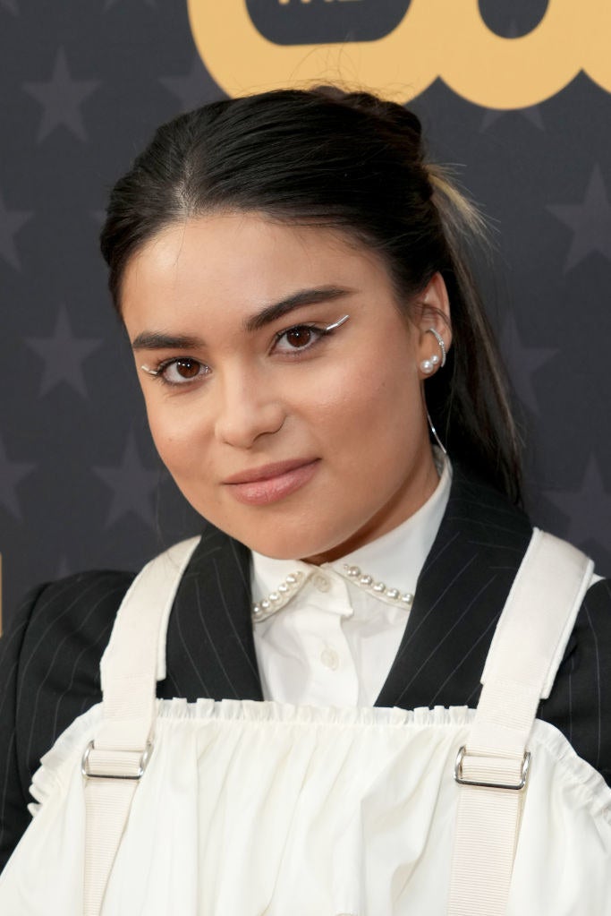 A closeup on Devery Jacobs