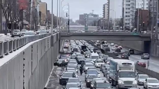 Montreal traffic is not a joke, but a police chase on one of the city’s busiest highways may have cracked a laugh or two from people who got to see it unfold.