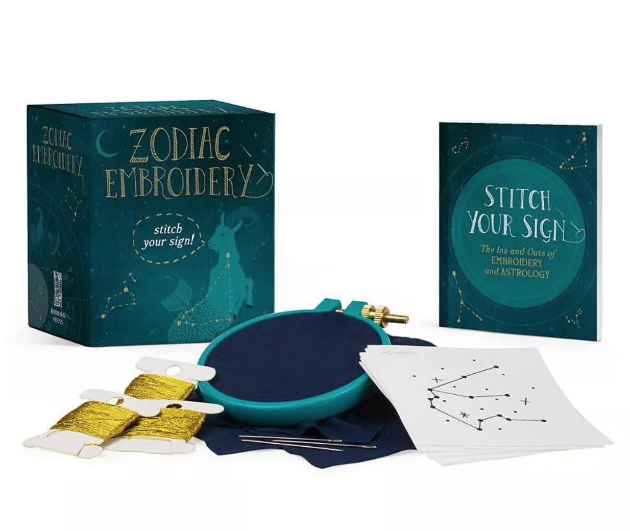 the zodiac embroidery kit