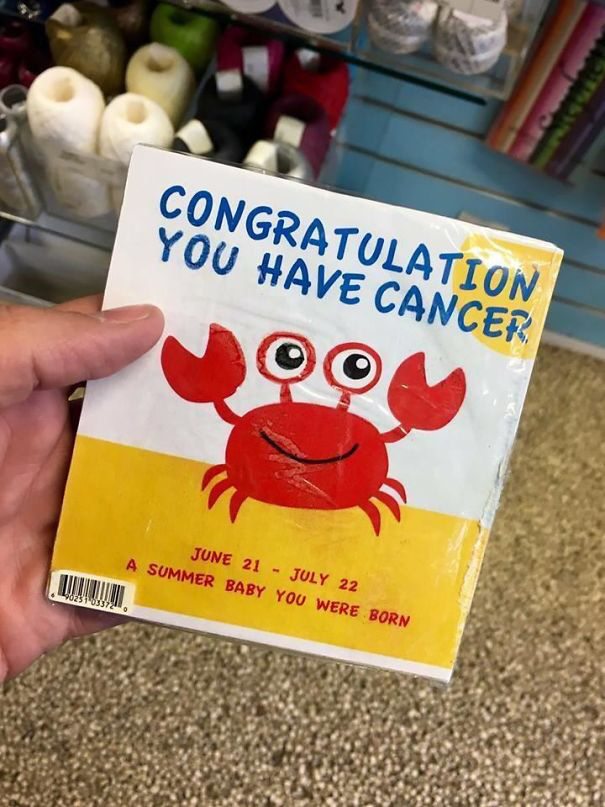 &quot;congratulations you have cancer&quot; napkins