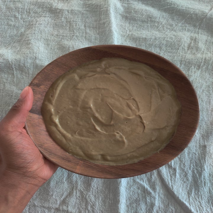 mixture changing to a darker color