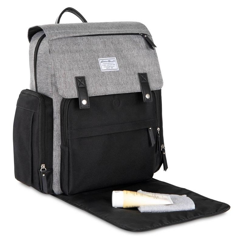 Black and grey backpack