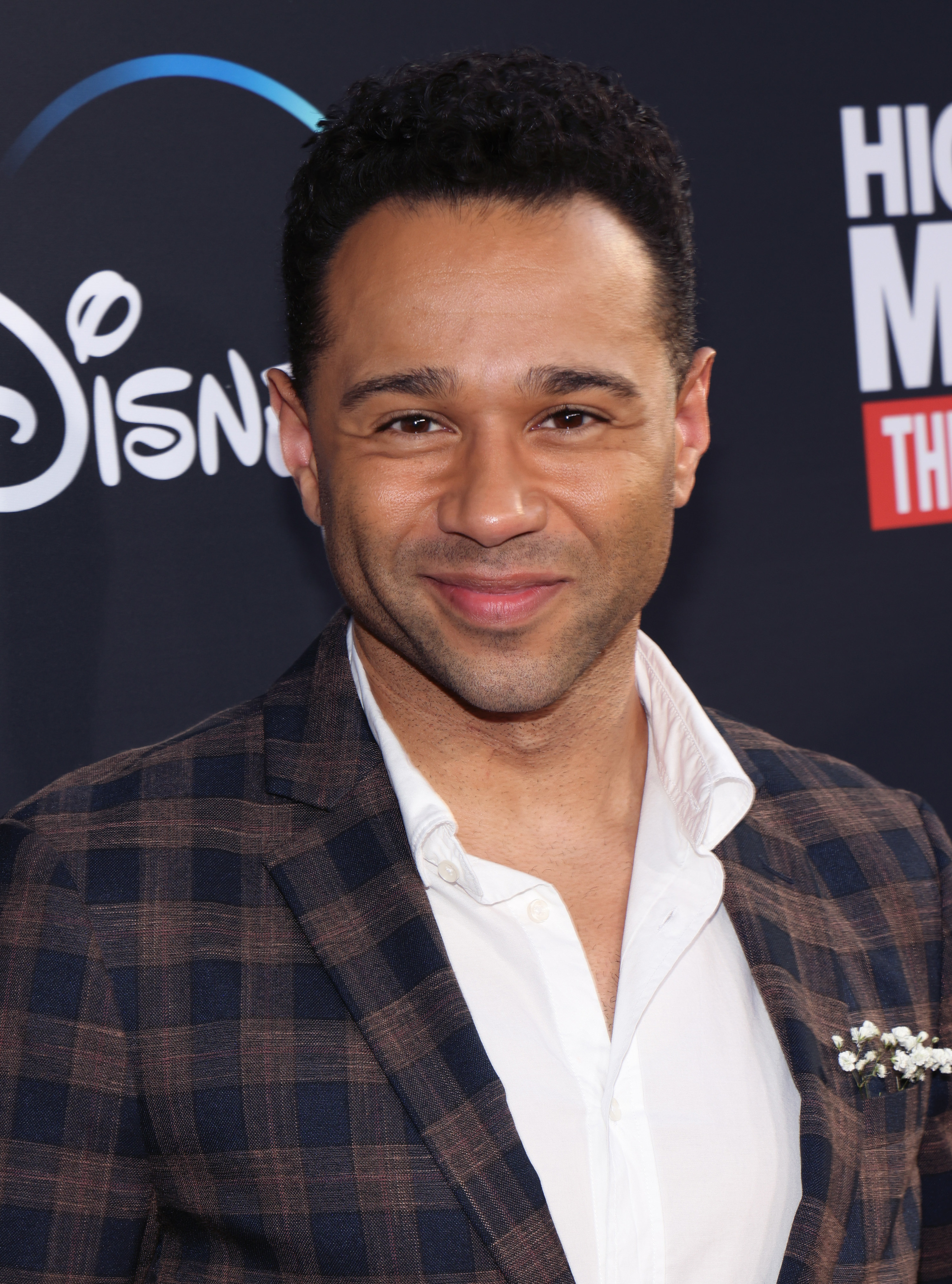 Corbin Bleu on the red carpet at the High School Musical: The Musical: The Series premiere