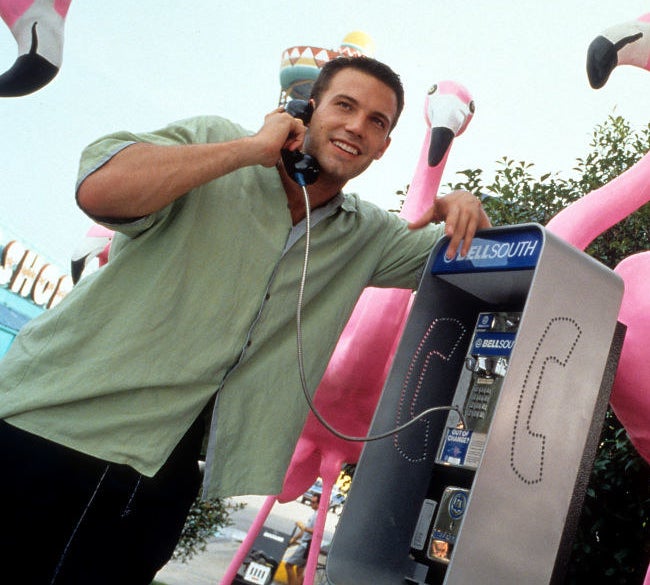 Ben Affleck on a payphone