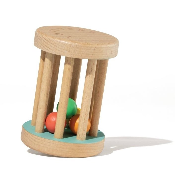 Wooden rattle