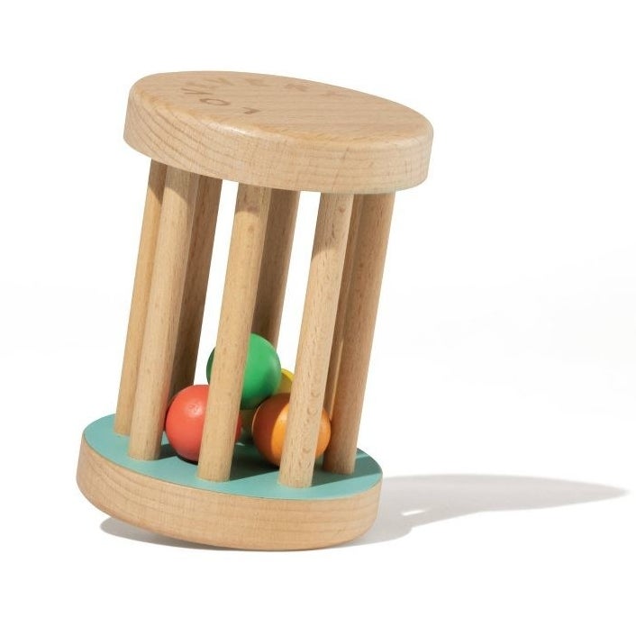 Wooden rattle