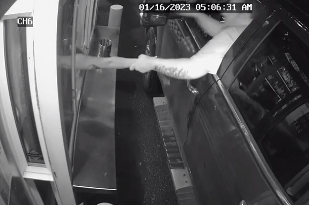 A Man Has Been Arrested After Surveillance Video Showed Someone Trying To Abduct A Barista Through A Drive-Thru Window