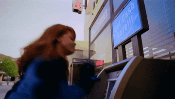 rihanna beating up an atm in &quot;bitch better have my money&quot;