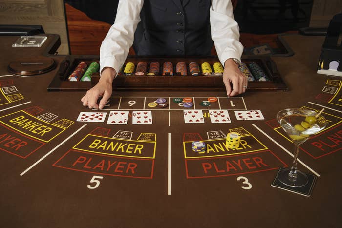 A casino table.