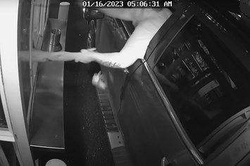 Police shared this image and video of an attempted barista abduction