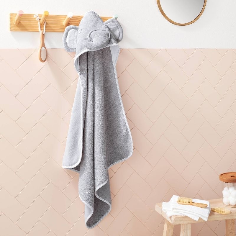 Grey elephant towel