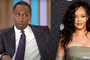 Stephen A Smith and Rihanna are pictured in a side by side edit