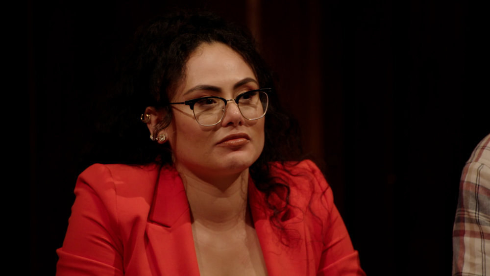 Geraldine sits at the Round Table