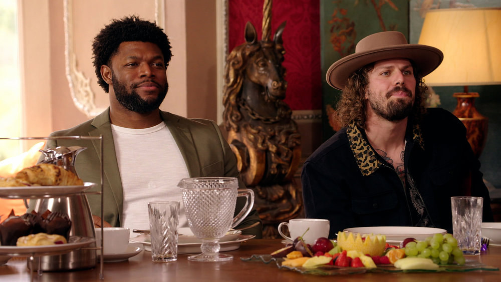 Quentin and Christian at the breakfast table